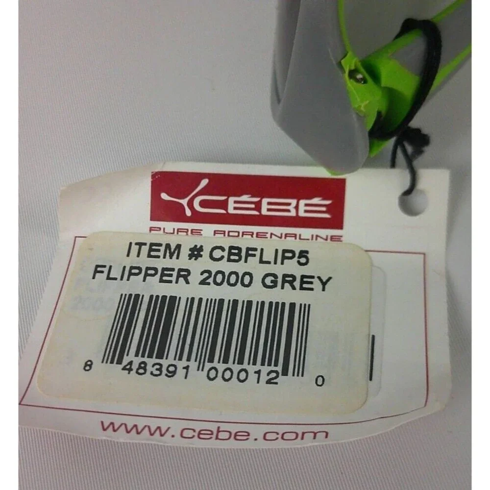 Cebe Junior Sunglasses Flipper Gray Green 2000 Grey Lens New